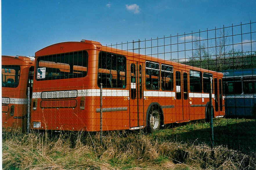(030'821) - SOO Olten - Nr. 72 - Berna/Hess am 10. April 1999 in Herzogenbuchsee, Heiniger