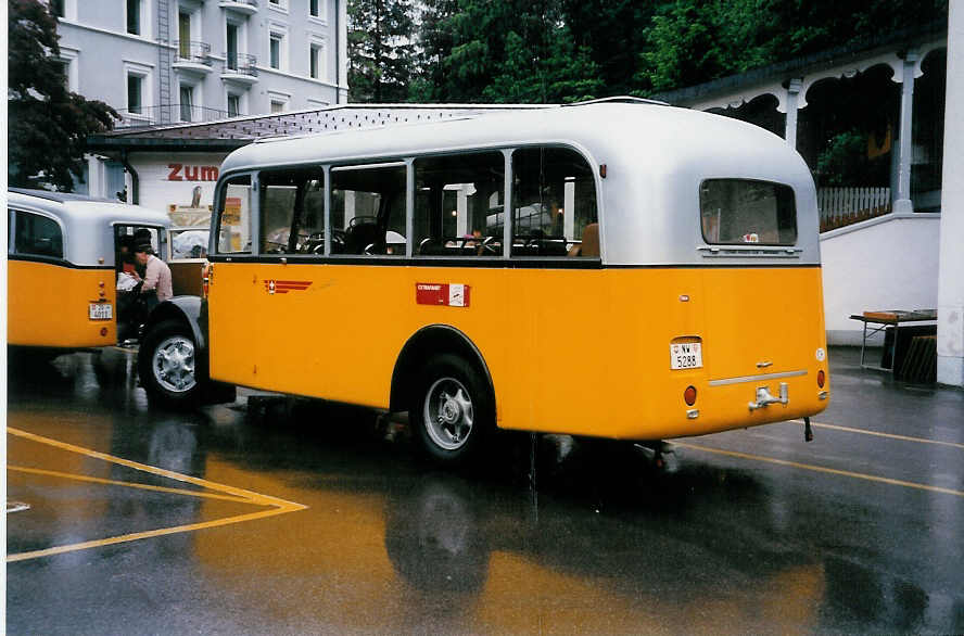 (031'903) - OPC Ennetb�rgen - Nr. 4/NW 5288 - FBW/Krapf (ex Schweizer Armee) am 6. Juni 1999 in Meiringen, Klinik