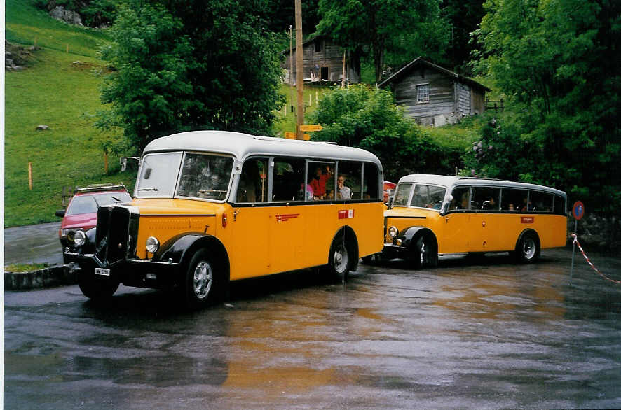 (031'920) - OPC Ennetb�rgen - Nr. 4/NW 5288 - FBW/Krapf (ex Schweizer Armee) am 6. Juni 1999 in Meiringen, Zwirgi