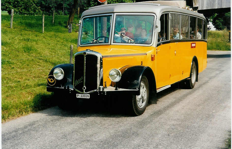 (032'109) - Museum f�r Kommunikation, Bern -  P 22'026  - Berna/Hess (ex P 22'026; ex P 1655) am 13. Juni 1999 in Liebewil