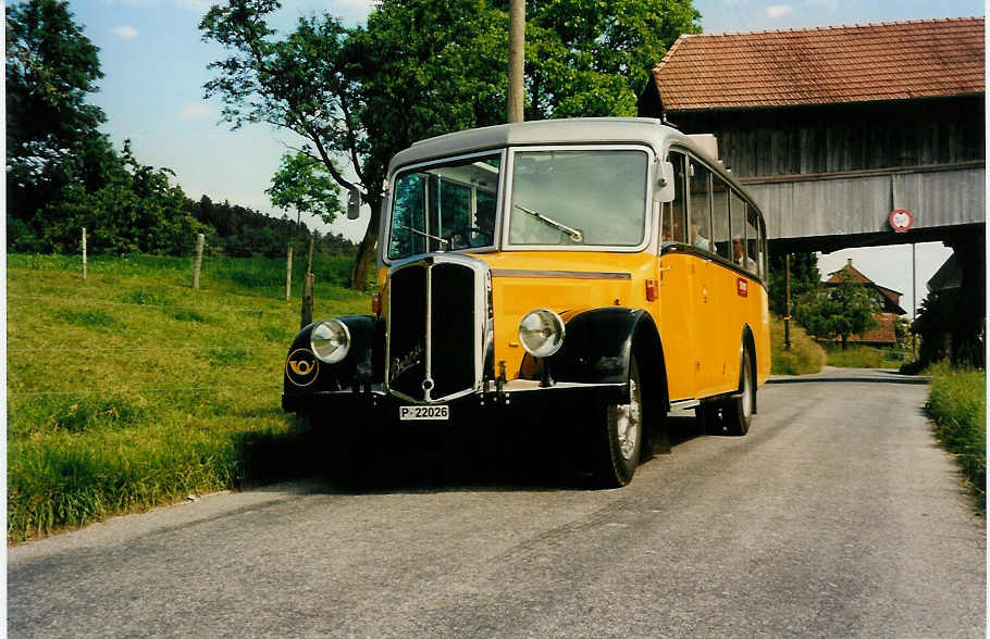 (032'110) - Museum f�r Kommunikation, Bern -  P 22'026  - Berna/Hess (ex P 22'026; ex P 1655) am 13. Juni 1999 in Liebewil