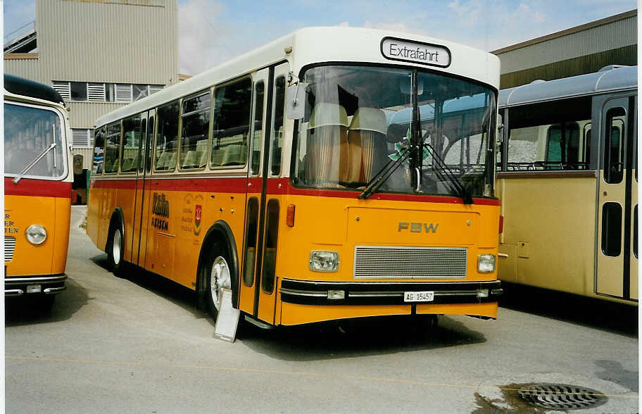 (032'312) - K�lin, M�riken - AG 15'457 - FBW/FHS (ex Eggenberger, M�riken; ex Hammer, Schwarzenberg; ex Bucheli, Kriens Nr. 22) am 26. Juni 1999 in Hinwil, AMP