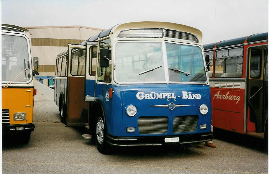 (032'327) - Gr�mpu-Musig, Goldau - SZ 38'333 - FBW/FHS (ex ZVB Zug Nr. 142; ex P 24'162) am 26. Juni 1999 in Hinwil, AMP
