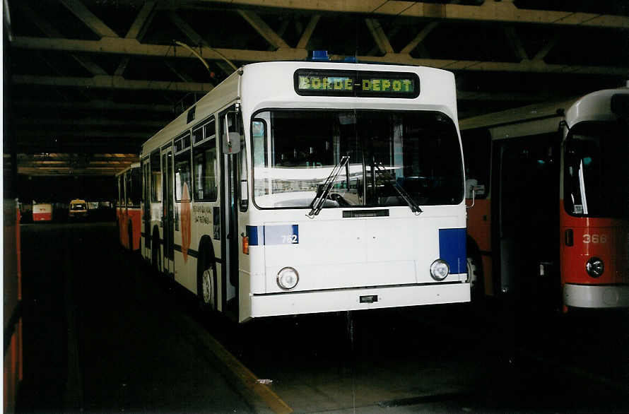 (033'424) - TL Lausanne - Nr. 762 - NAW/Lauber Trolleybus am 7. Juli 1999 in Lausanne, D�p�t Borde
