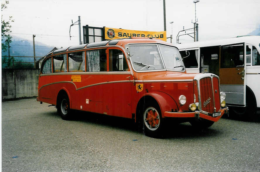 (035'831) - Eichelberger, Schaffhausen - SH 6185 - Berna/FHS (ex Siegrist, Fl�elen) am 28. August 1999 in Oensingen, Saurertreffen