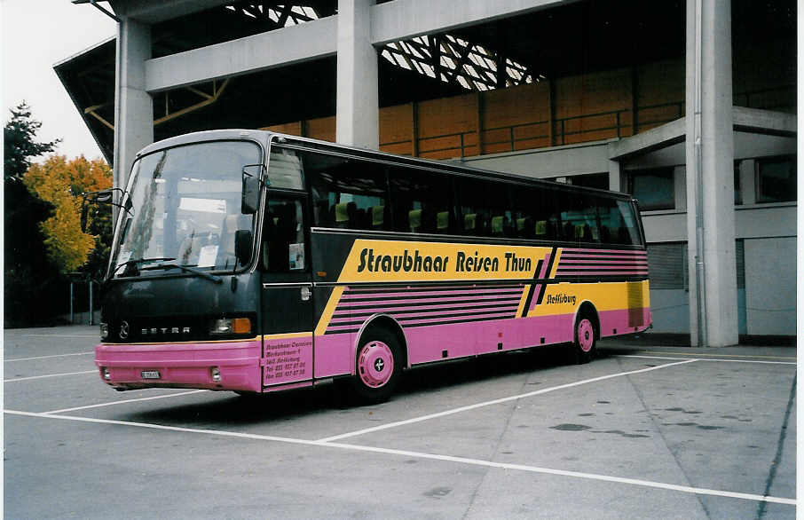 (037'402) - Straubhaar, Thun - BE 206'633 - Setra (ex M�ller, Uttigen) am 18. Oktober 1999 in Thun, Grabengut