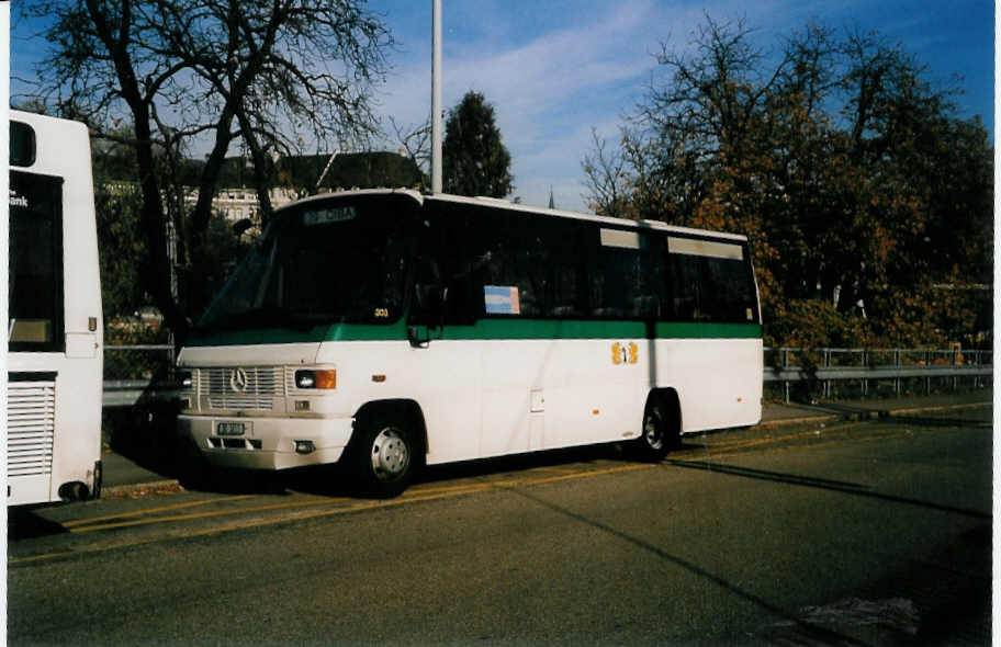 (037'508) - Taxi-Zentrale, Basel - Nr. 303/BS 1813 - Mercedes/Auw�rter am 1. November 1999 in Basel, ZOO