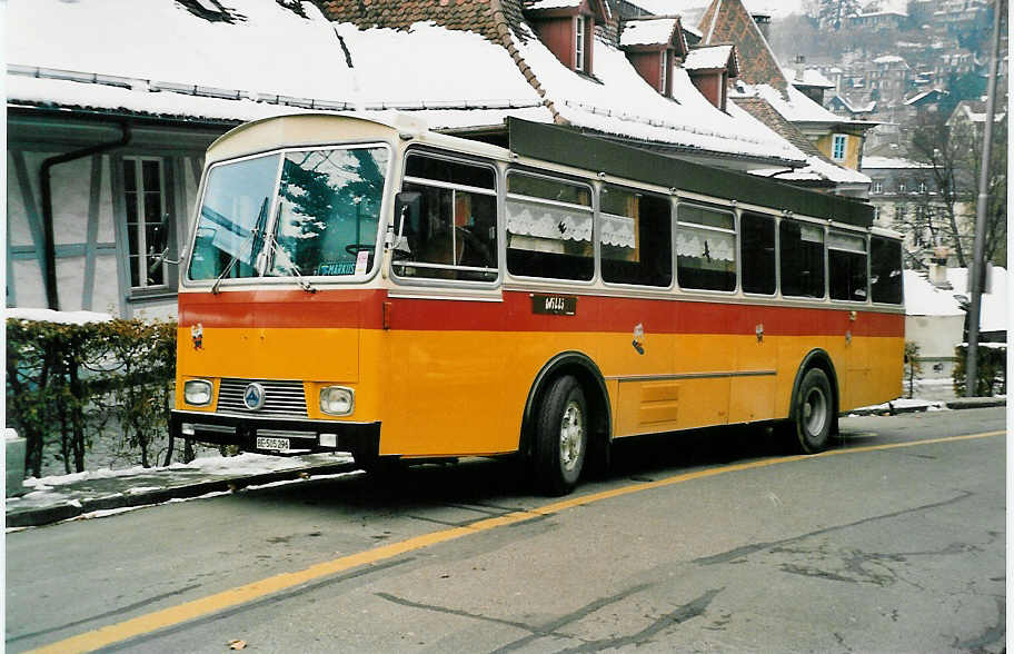 (037'917) - Merk, Bolligen - BE 505'296 - Saurer/T�scher (ex P 24'615) am 26. November 1999 in Bern, B�rengraben