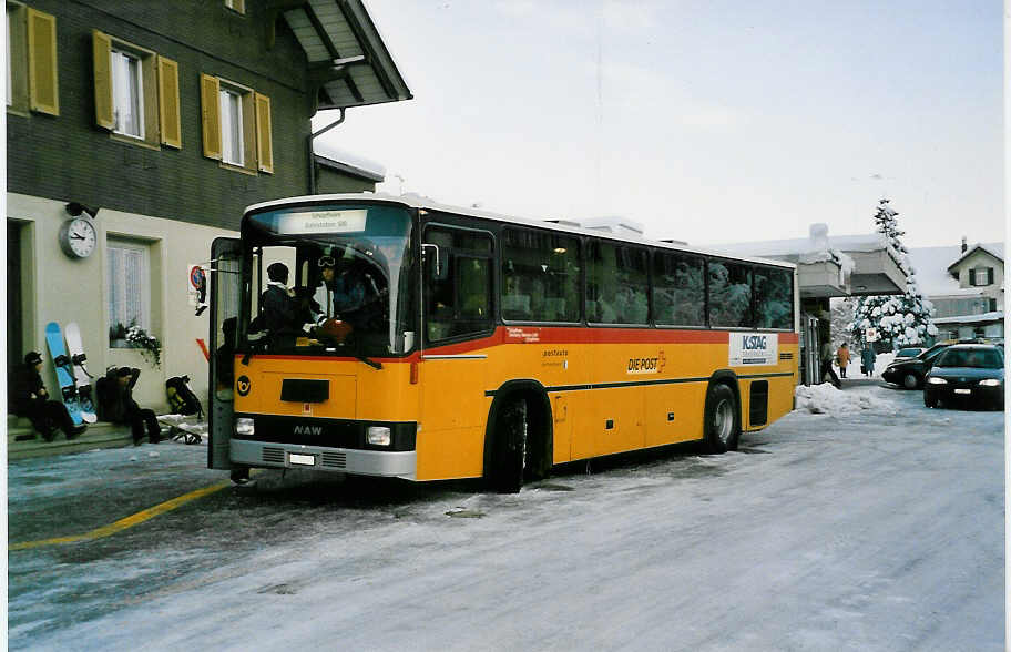 (038'129) - Schnider, Sch�pfheim - LU 15'605 - NAW/R&J am 30. Dezember 1999 beim Bahnhof Sch�pfheim