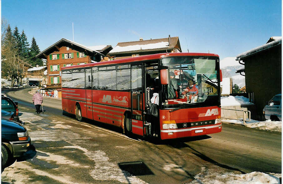 (038'812) - AFA Adelboden - Nr. 6/BE 26'706 - Setra am 16. Januar 2000 in Adelboden, M�hleport