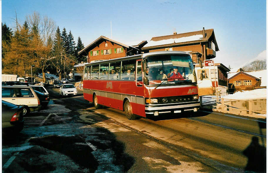 (038'817) - AFA Adelboden - Nr. 21/BE 21'181 - Setra am 16. Januar 2000 in Adelboden, M�hleport