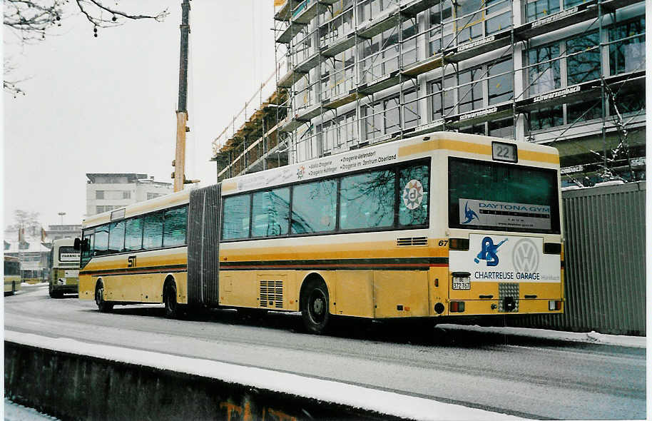 (038'828) - STI Thun - Nr. 67/BE 372'767 - Mercedes am 24. Januar 2000 bei der Schiffl�ndte Thun