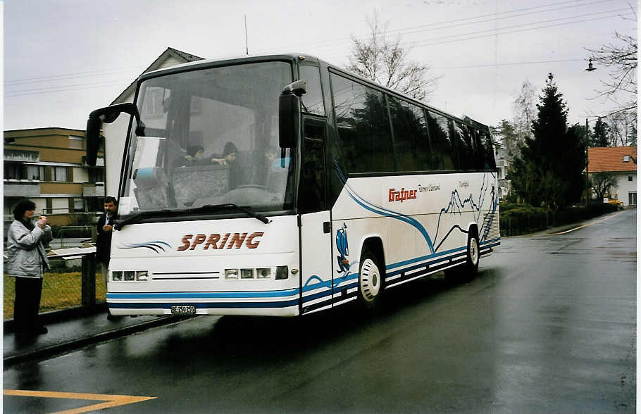 (038'905) - Spring, Schwenden - BE 250'255 - Dr�gm�ller am 2. Februar 2000 in Thun-Lerchenfeld, Endstation