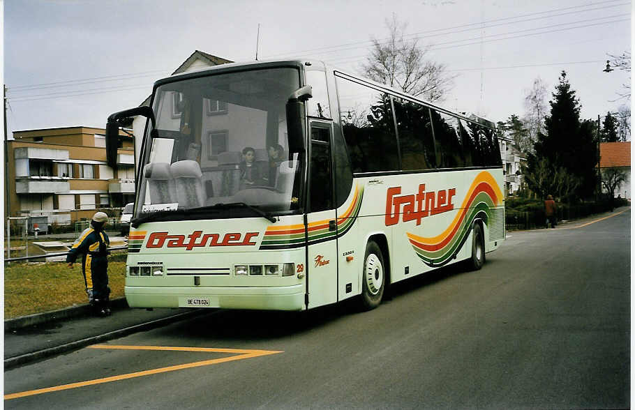 (038'918) - Gafner, Thun - Nr. 29/BE 478'024 - Dr�gm�ller am 9. Februar 2000 in Thun-Lerchenfeld, Endstation