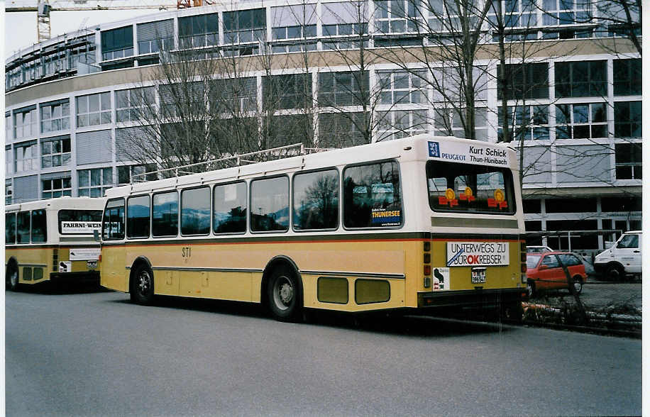 (039'327) - STI Thun - Nr. 47/BE 396'547 - Saurer/R&J am 24. Februar 2000 bei der Schiffl�ndte Thun