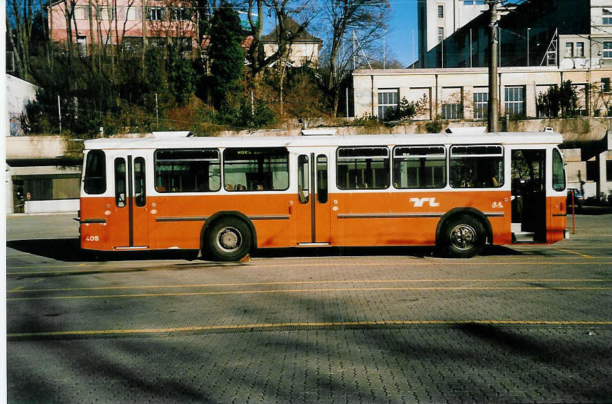 (039'526) - TL Lausanne - Nr. 405/VD 1555 - FBW/Hess am 5. M�rz 2000 in Lausanne, D�p�t Borde