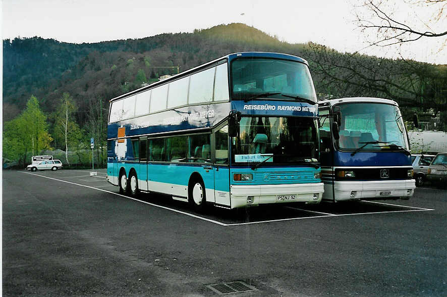 (040'313) - Aus Deutschland: Meyer, M�nchweiler - PS-NJ 52 - Setra am 22. April 2000 in Thun, Seestrasse