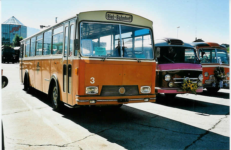 (040'933) - R�egg, Urdorf - Nr. 3 - FBW/R&J (ex ABM Meinisberg Nr. 3) am 18. Juni 2000 in Hinwil, AMP