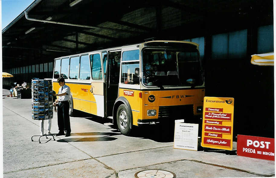 (041'009) - Wittwer, Chur - GR 16'004 - FBW/Gangloff (ex Eggenberger, M�riken; ex AVG Grindelwald Nr. 11; ex P 24'170) am 18. Juni 2000 in Hinwil, AMP