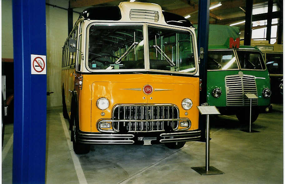 (041'307) - N�ssli, Agasul - FBW/Hess (ex Milit�rmotorfahrer, Kloten; ex P 24'015; ex P 21'515) am 18. Juni 2000 in Wetzikon, FBW-Museum