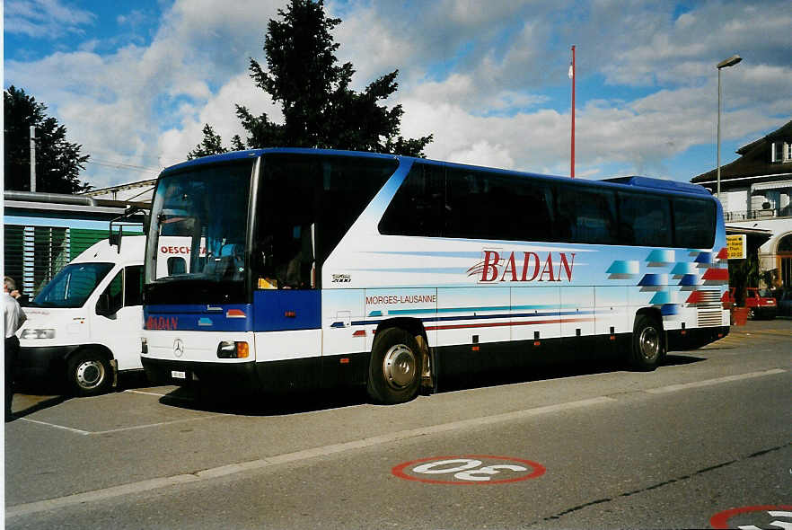 (041'631) - Badan, Morges - VD 603 - Mercedes am 5. Juli 2000 beim Bahnhof Thun