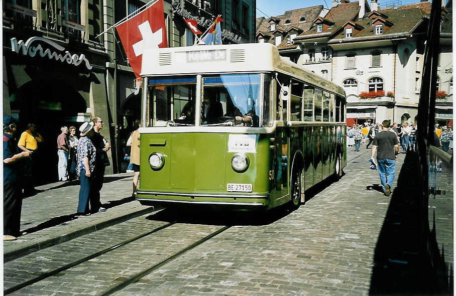 (042'507) - SVB Bern (TVB) - Nr. 50/BE 27'150 - Saurer/Gangloff am 12. August 2000 in Bern, B�renplatz