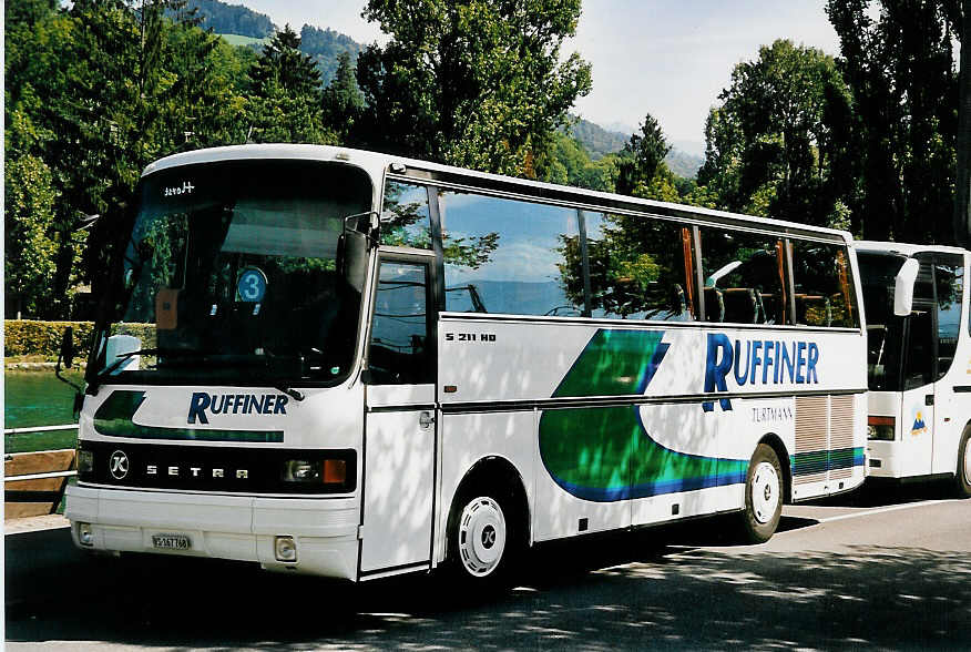 (043'134) - Ruffiner, Turtmann - VS 167'768 - Setra am 10. September 2000 bei der Schiffl�ndte Thun