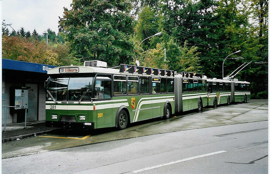 (043'334) - SVB Bern - Nr. 281/BE 339'281 - FBW/Hess-Gangloff am 2. Oktober 2000 in Bern, B�mpliz