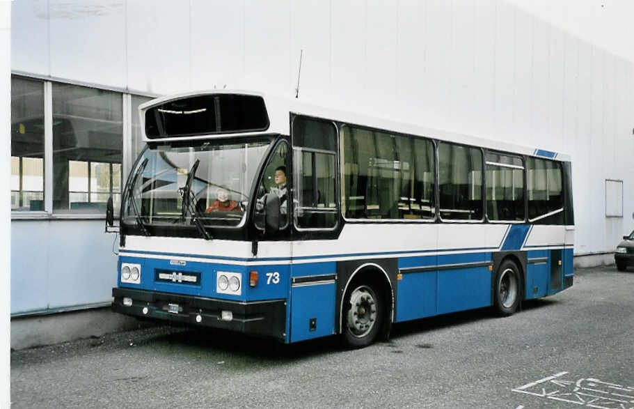 (044'632) - TF Fribourg - Nr. 73 - Hainje am 29. Januar 2001 in Biel, BTR