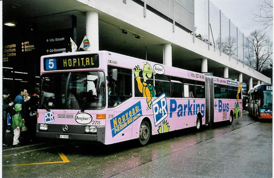 (045'305) - TPG Gen�ve - Nr. 278/GE 96'069 - Mercedes am 11. M�rz 2001 in Gen�ve, Palexpo