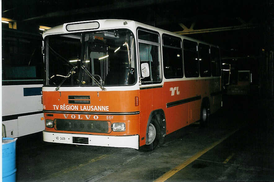 (045'320) - TL Lausanne - Nr. 46/VD 1406 - Volvo/Hess am 11. M�rz 2001 in Lausanne, D�p�t Borde