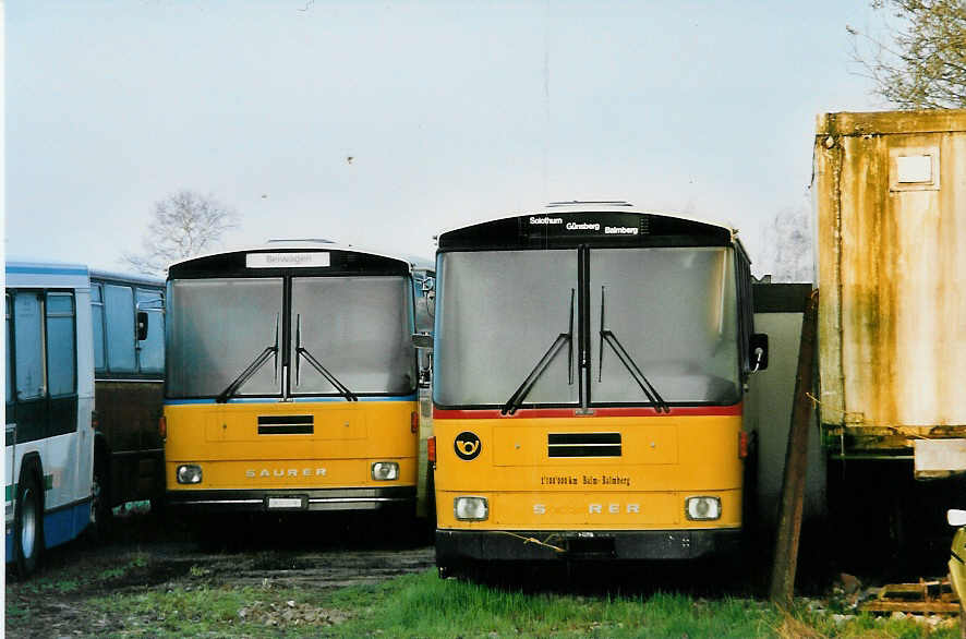 (045'430) - Flury, Balm - Saurer/Hess am 31. M�rz 2001 in Herzogenbuchsee, Heiniger