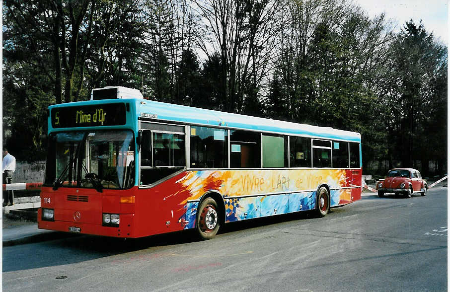 (045'528) - VB Biel - Nr. 114/BE 510'114 - Mercedes am 31. M�rz 2001 in Biel, M�sliacker