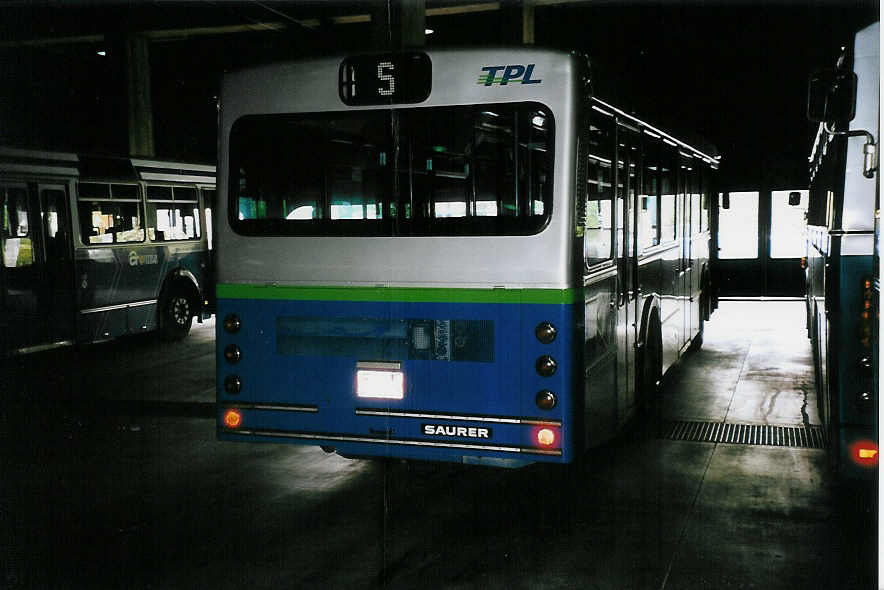(046'020) - TPL Lugano - Nr. 49/TI 102'228 - Saurer/R&J (ex VBZ Z�rich Nr. 274) am 23. April 2001 in Pregassona, Deposito