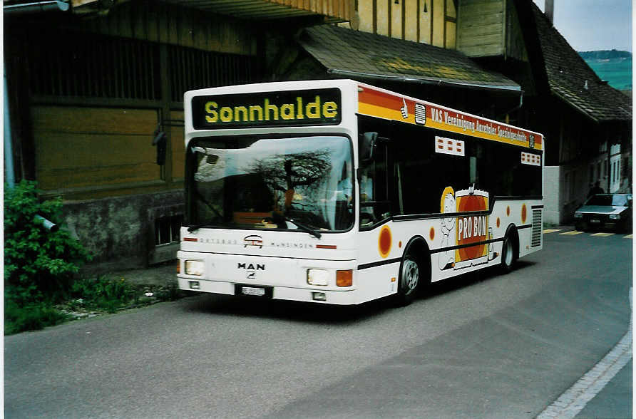 (046'427) - Lengacher, M�hlethurnen - Nr. 5/BE 359'077 - MAN/Lauber-MAN am 1. Mai 2001 in M�nsingen, B�renmatte