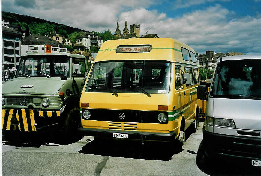 (046'628) - TN Neuch�tel - Nr. 281/NE 80'281 - VW/Hess am 18. Mai 2001 in Neuch�tel, D�p�t