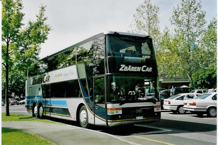(046'727) - Zb�ren, Konolfingen - BE 26'780 - Van Hool am 20. Mai 2001 in Thun, Lachen