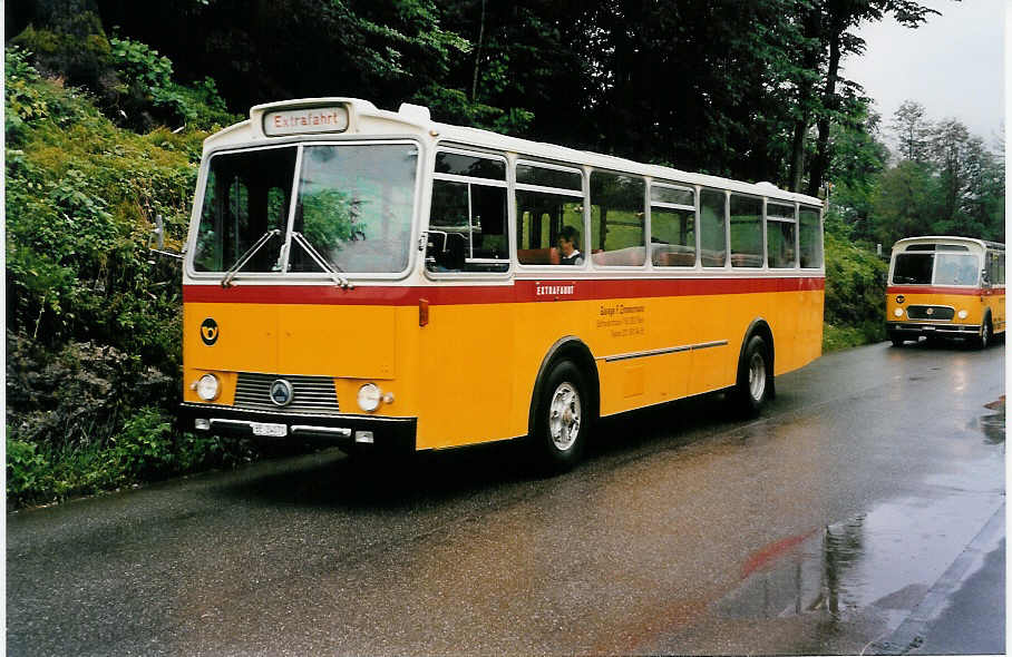 (047'107) - Zimmermann, Niederwangen - BE 24'071 - Saurer/T�scher (ex P 24'632) am 10. Juni 2001 in Ballenberg, West