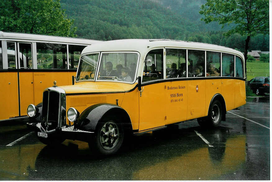 (047'122) - Baumgartner, Horn - SG 61'596 - Berna/Seitz (ex Rieser, H�tten; ex Kulmhotel, Arosa; ex Wanzenried, Innereriz; ex P 1653) am 10. Juni 2001 in Ballenberg, West