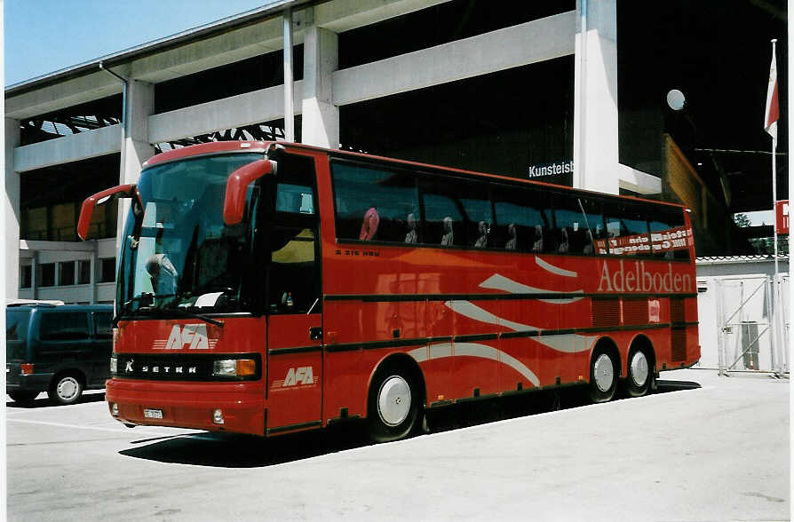 (047'536) - AFA Adelboden - Nr. 23/BE 26'773 - Setra (ex Fl�ck, Brienz) am 2. Juli 2001 in Thun, Grabengut