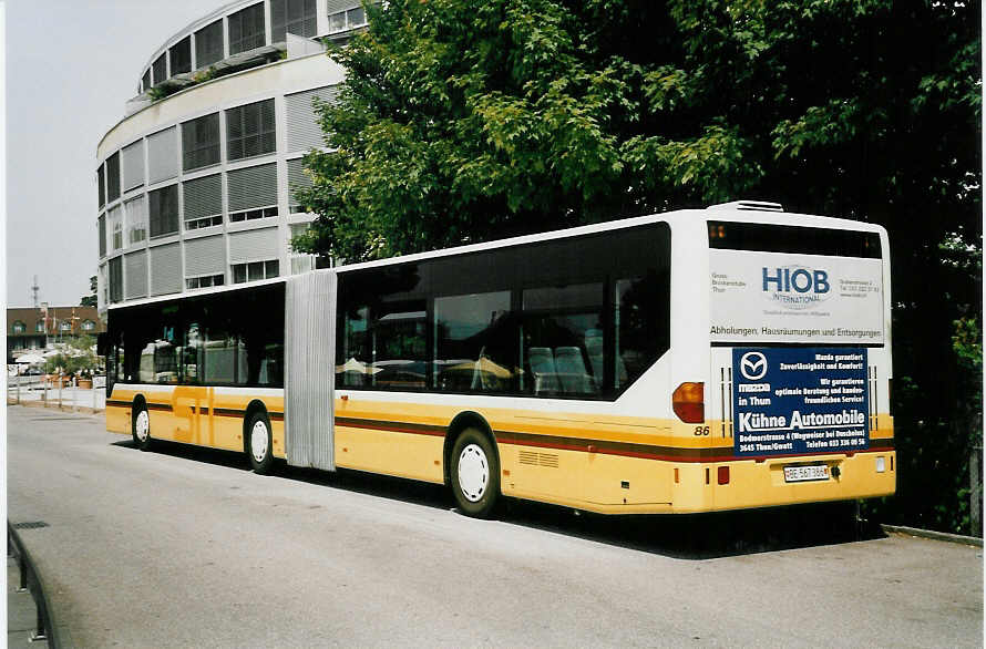 (047'615) - STI Thun - Nr. 86/BE 567'386 - Mercedes am 6. Juli 2001 bei der Schiffl�ndte Thun