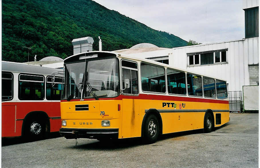 (047'933) - Aus Liechtenstein: Frommelt, Vaduz - Nr. 19 - Saurer/T�scher (ex P 24'250) am 14. Juli 2001 in Biel, BTR