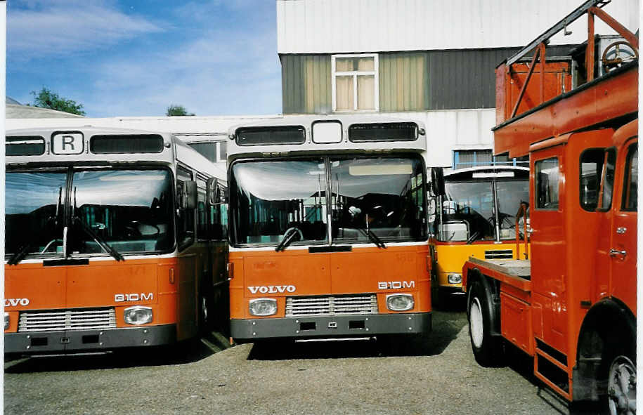 (048'932) - TPG Gen�ve - Nr. 185 - Volvo/R&J-Hess am 7. August 2001 in Biel, BTR