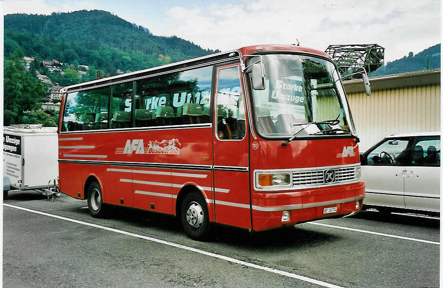(049'004) - AFA Adelboden - Nr. 10/BE 26'774 - Setra (ex Fr�hlich, Z�rich) am 10. August 2001 in Thun, Seestrasse