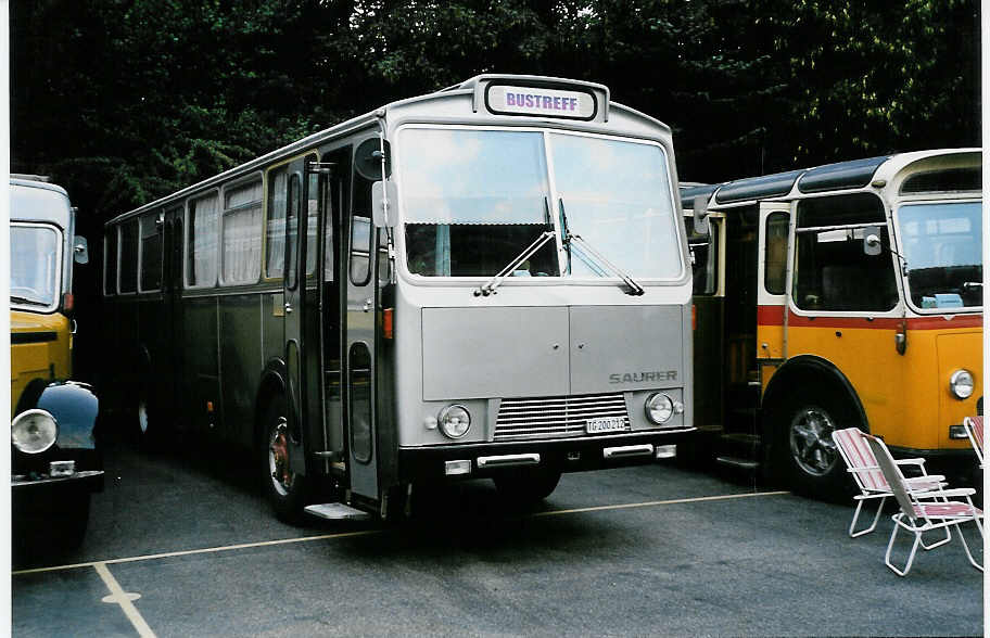 (049'202) - Gsell, Arbon - TG 200'212 - Saurer/Rizzi (ex Landolt, Z�rich; ex SAPJV, L'Isle Nr. 73; ex SAPJV, L'Isle Nr. 44; ex P 24'663) am 18. August 2001 in Burgdorf, AMP