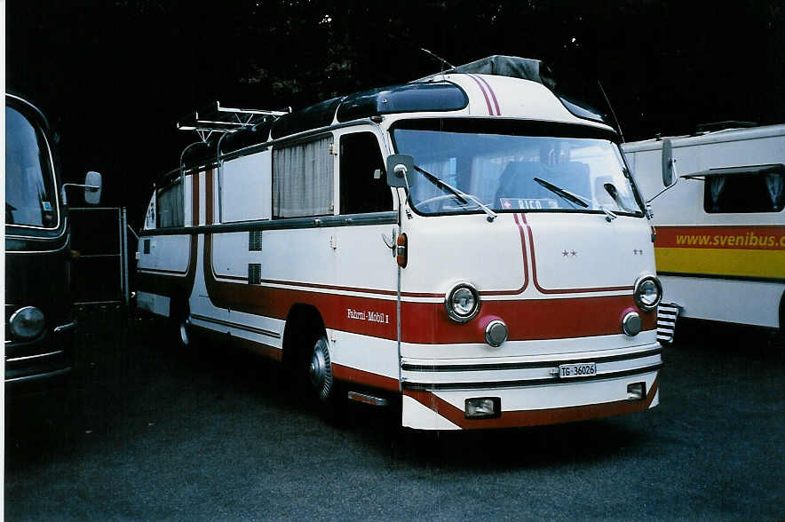 (049'207) - Fahrni, Aadorf - TG 36'026 - Berna/T�scher (ex Unbekannt; ex Steiner, Matzingen; ex Brander, B�tschwil; ex Fr�hlich, Z�rich) am 18. August 2001 in Burgdorf, AMP