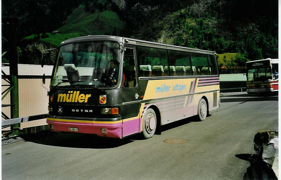 (049'624) - M�ller, Uttigen - BE 984 V - Setra am 9. September 2001 in Mitholz, NEAT