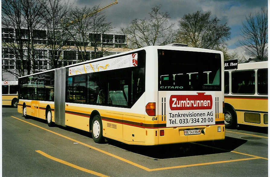(052'615) - STI Thun - Nr. 84/BE 543'384 - Mercedes am 24. M�rz 2002 bei der Schiffl�ndte Thun