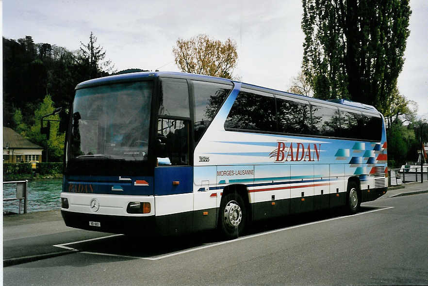 (053'234) - Badan, Morges - VD 603 - Mercedes am 28. April 2002 bei der Schiffl�ndte Thun