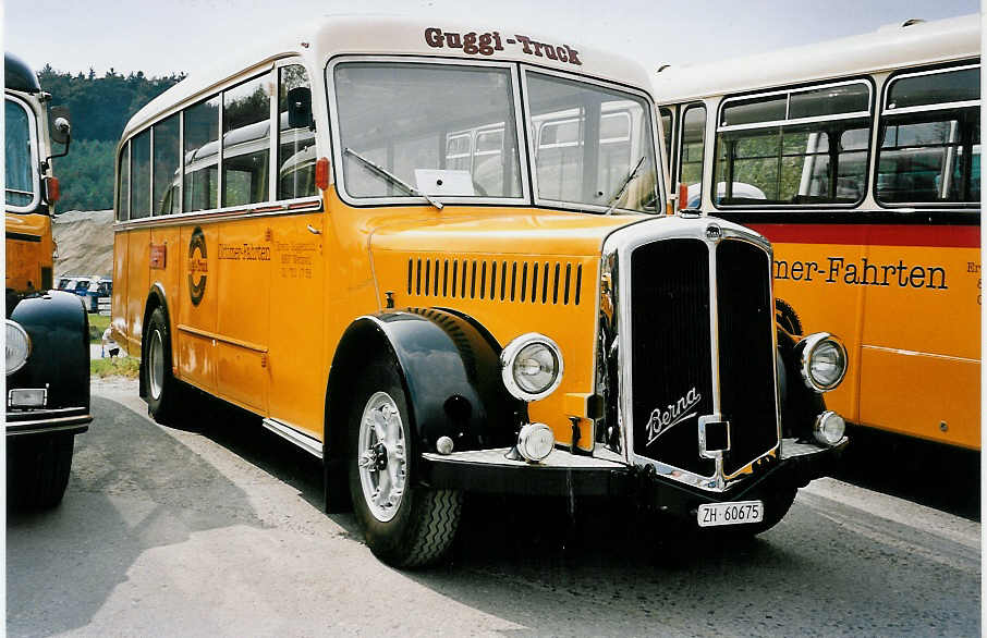 (055'623) - Guggenb�hl, Wettswil - ZH 60'675 - Berna/Hess (ex Bass, Frasnacht; ex Heilst�tte, Allerheiligenberg) am 31. August 2002 in Niederbipp, Saurertreffen